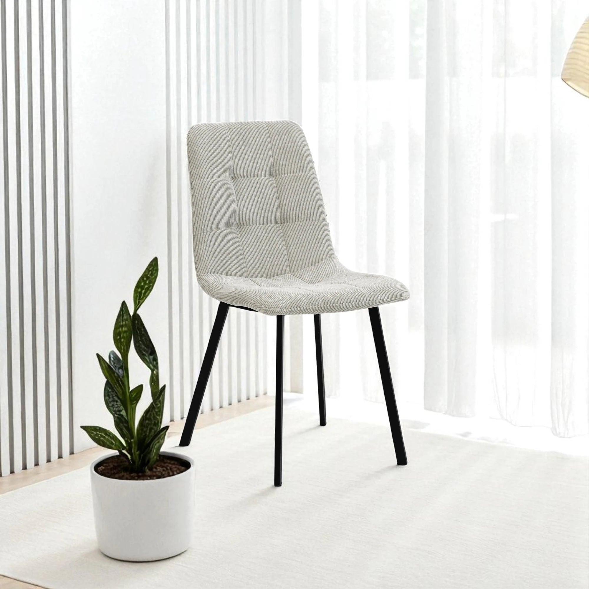 Lexa - sedia in tessuto