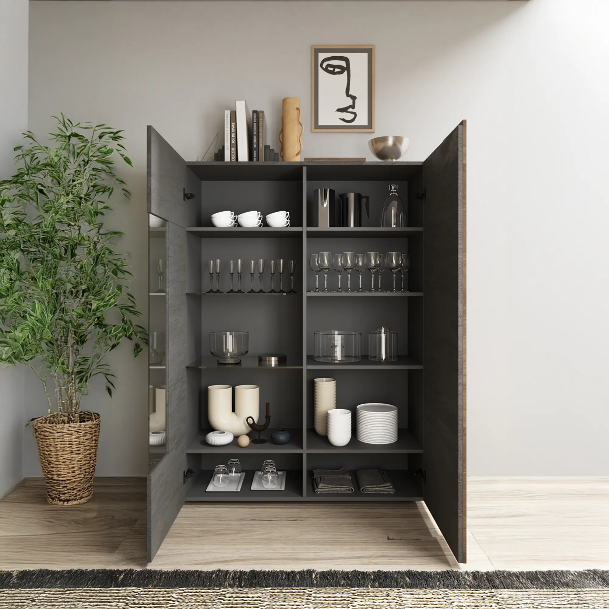 Storm - vetrina 2 ante